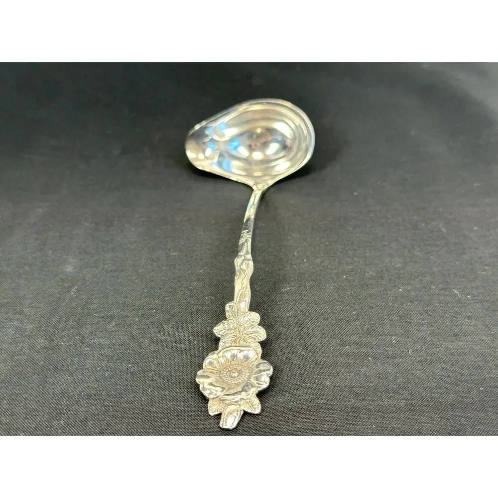 Reed & Barton Vintage Harlequin Silver Plated Serving Set Ornate Floral Handles